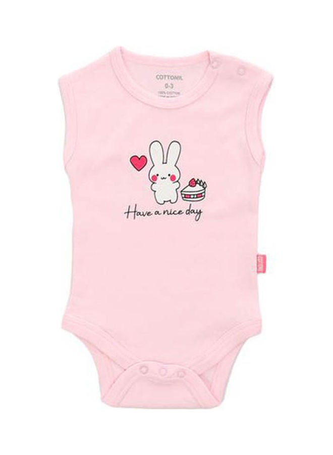 COTTONIL - Bundle Of Three Cut Snap Closure Bodysuit Set For Newborn Multicolour - Image 1
