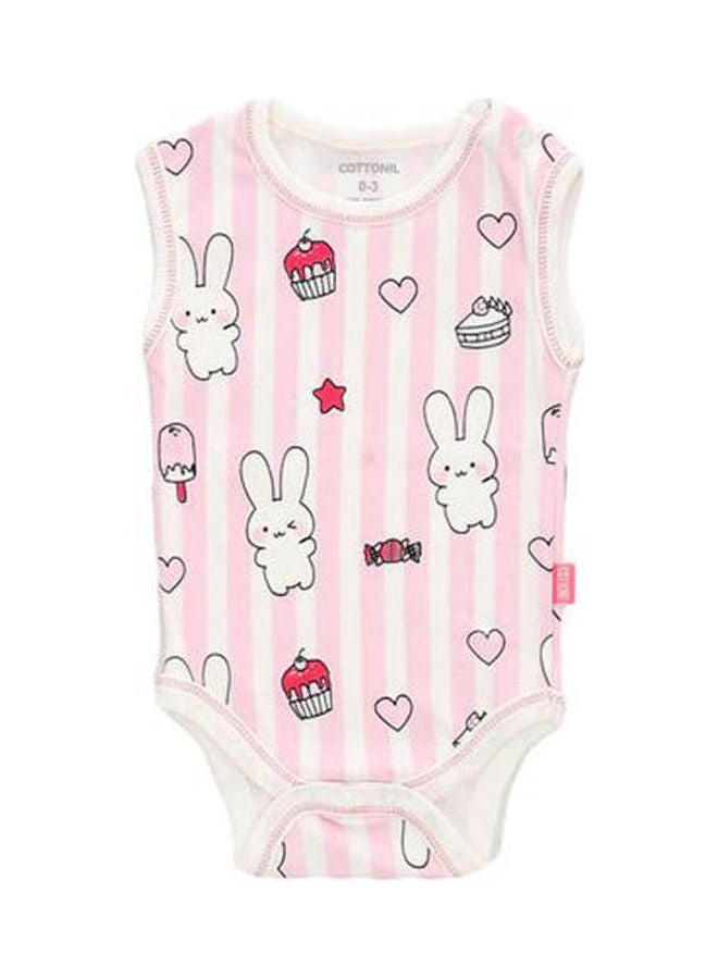 COTTONIL - Bundle Of Three Cut Snap Closure Bodysuit Set For Newborn Multicolour - Image 1