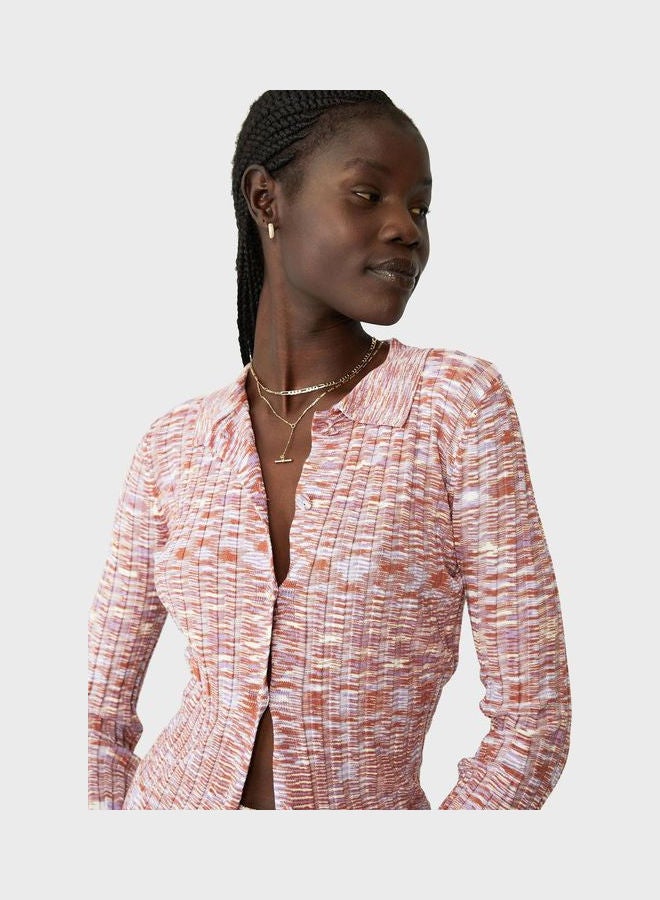 Cotton On - Spacedye Long Sleeve Cardigan Multicolor - Image 1