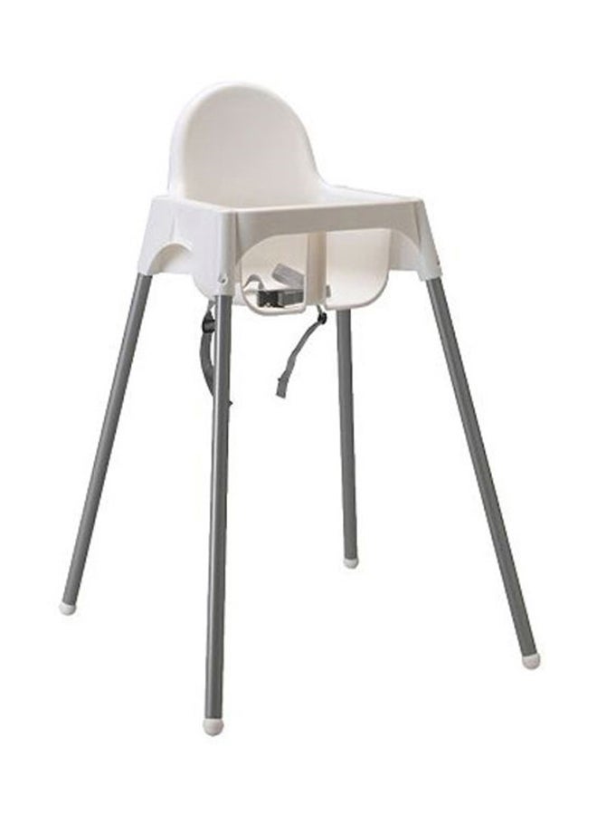 كرسي مرتفع للأطفال خفيف الوزن وصغير الحجم وغير قابل للانزلاق مع صينية وأشرطة قابلة للتعديل - Image 2