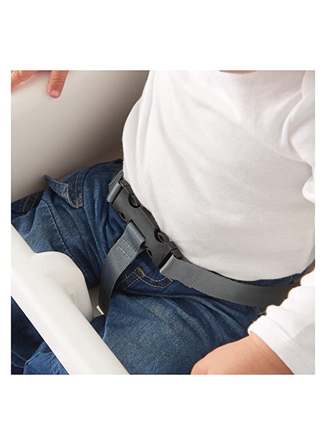 كرسي مرتفع للأطفال خفيف الوزن وصغير الحجم وغير قابل للانزلاق مع صينية وأشرطة قابلة للتعديل - Image 4