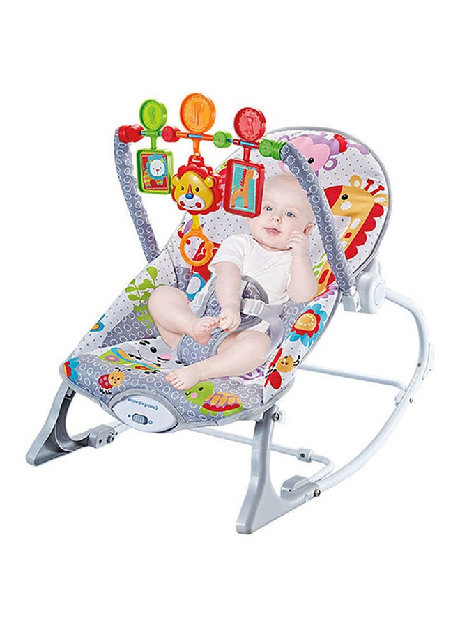 Kidle Baby Rocking Chair With Backrest Recliner, Soft Padded Crotch Strap, and Detachable Toy Bar - Image 2
