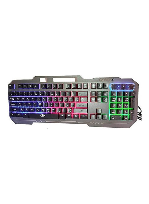 Gaming Keyboard Metal With Multi Function Key Lighting With Holder Mobile In Frame
