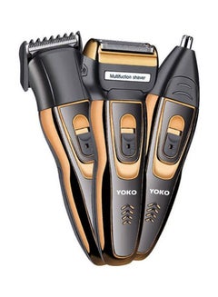 YOKO YK-6559 3 In 1 Clipper And Trimmer Black/Gold  - Image 1