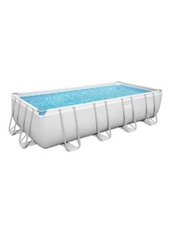 Bestway Power Steel Rectangular Pool Set 4.88x2.44x1.22meter 4.88x2.44x1.22meter  - Image 1