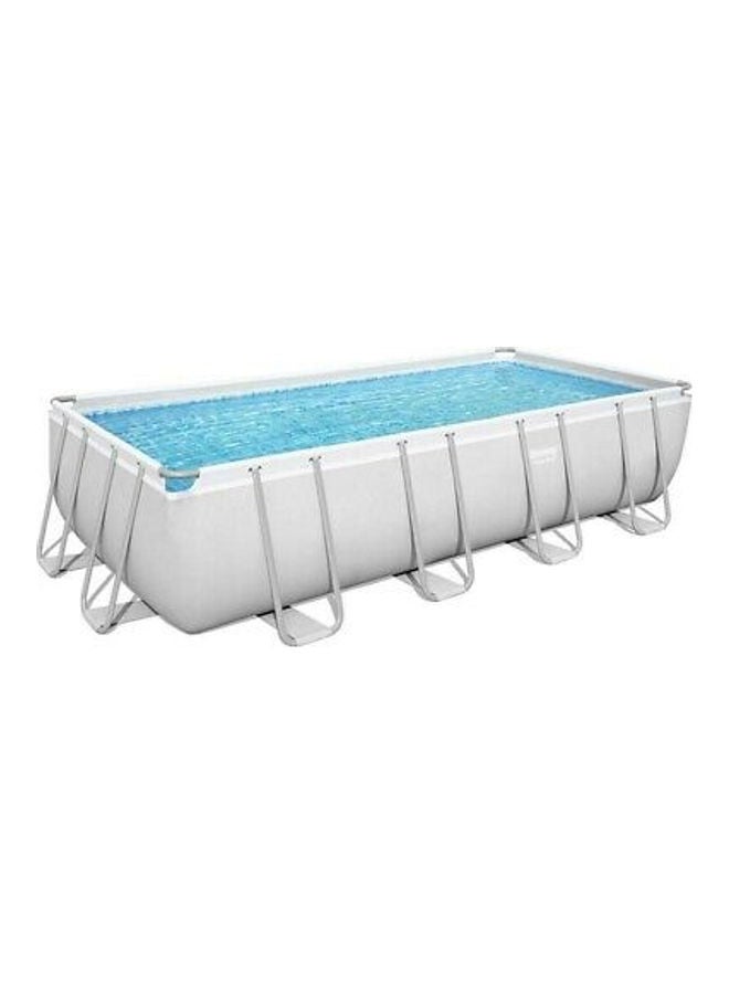 Bestway - Power Steel Rectangular Pool Set 4.88x2.44x1.22meter 4.88x2.44x1.22meter - Image 1