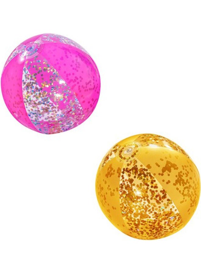 Bestway Glitter Beach Ball - Multicolour 41cm  - Image 1