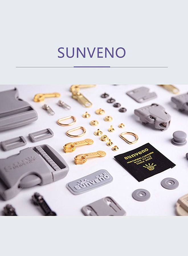 صنفينو حقيبة حفاضات للأطفال مزودة بعدة جيوب ومتعددة الوظائف للأمهات - Image 2