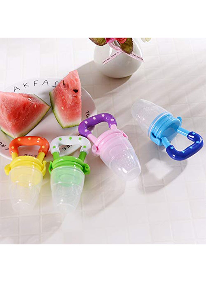 Small Convenient Silicone Fresh Fruit And Vegetable Nibbler Teething Feeder For Kids - Blue