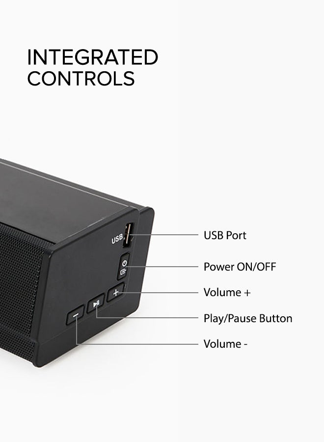 ايست من نون - مكبر صوت 2.1 قناة - مع مخرج 140 وات، صوت جهير قوي، بلوتوث، تشغيل USB، جهاز تحكم عن بعد، HDMI وAUX - Image 1