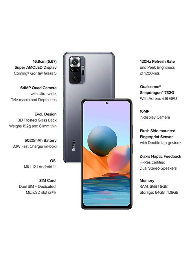 Xiaomi - Redmi Note 10 Pro Dual Sim 8GB RAM 128GB Dark Night 4G LTE - Image 1