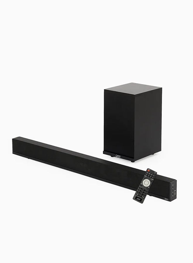 Noon East - 2.1 CH Soundbar Speaker - With 80 W Output, Powerful Bass, Bluetooth, USB Playback, Remote, HDMI & AUX S0 Pro Black - Image 1