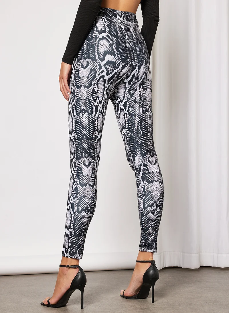 NA-KD Snake Print Leggings