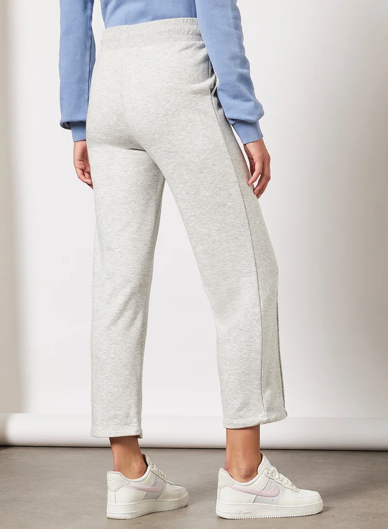 NA-KD Drawstring Elastic Sweatpants Grey Melange