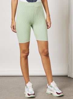 Ribbed Cycling Shorts Mint