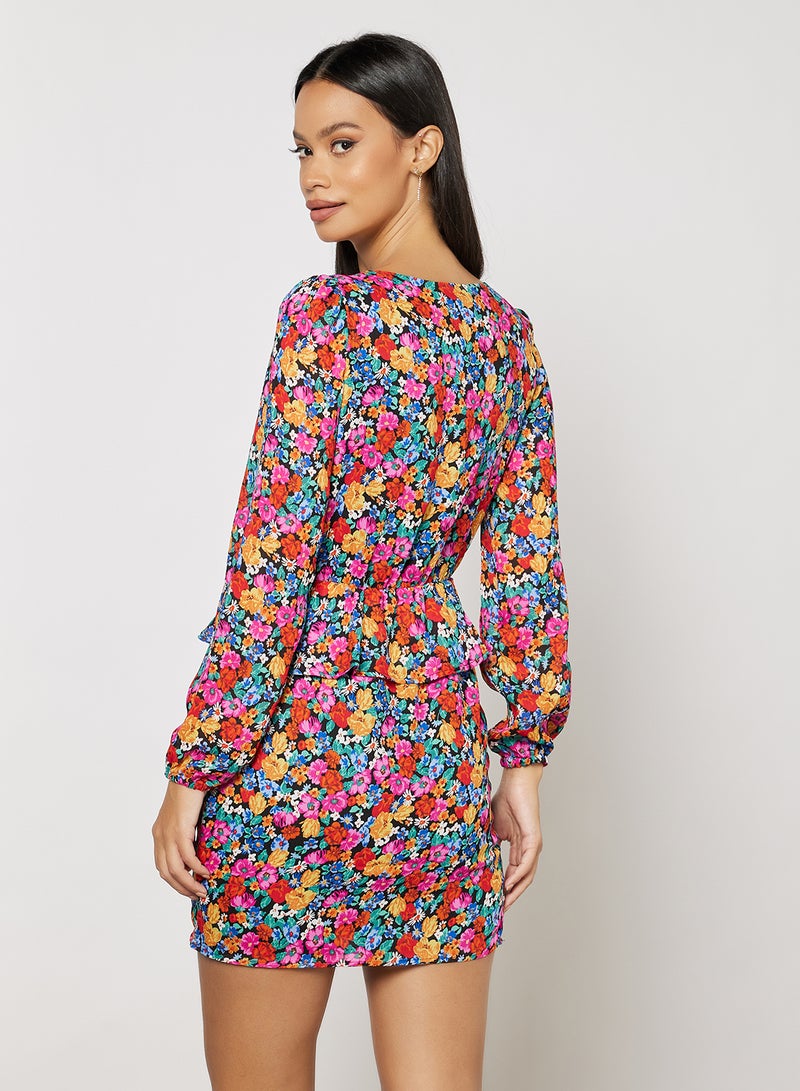 Pimkie - Floral Print Dress Multicolour - Image 1