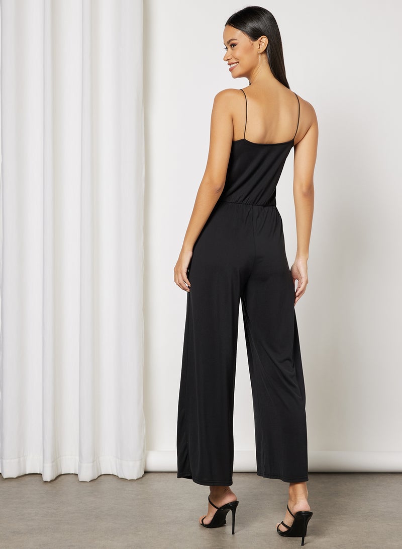 Pimkie - V-Neck Jumpsuit Black - Image 1