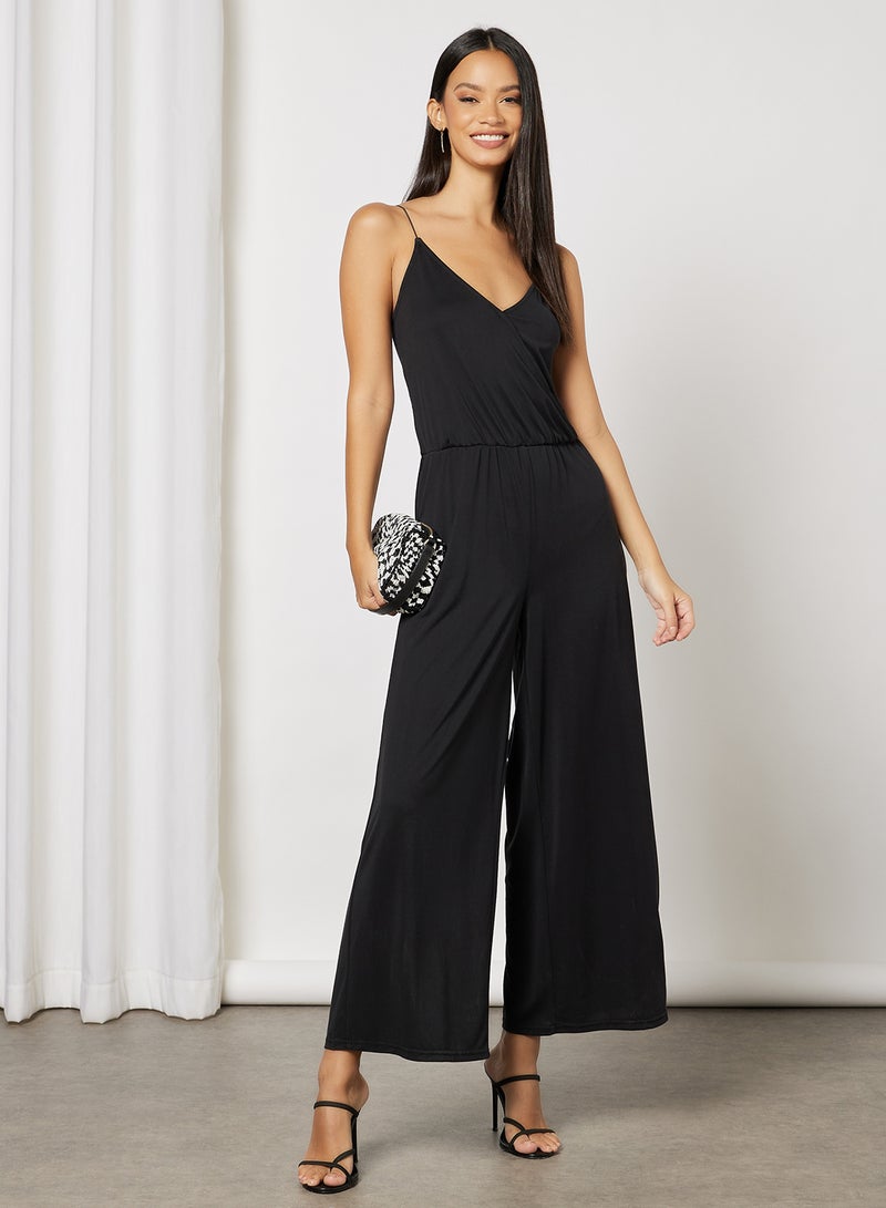Pimkie - V-Neck Jumpsuit Black - Image 1