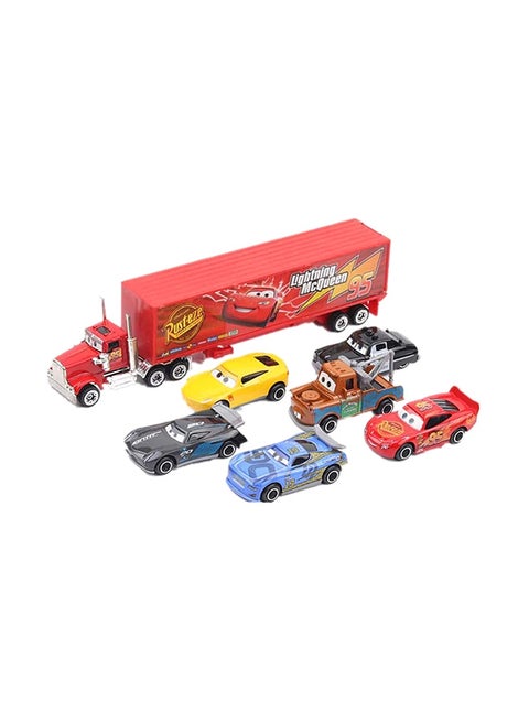 7-Piece Disney Pixar Cars Container Truck Set