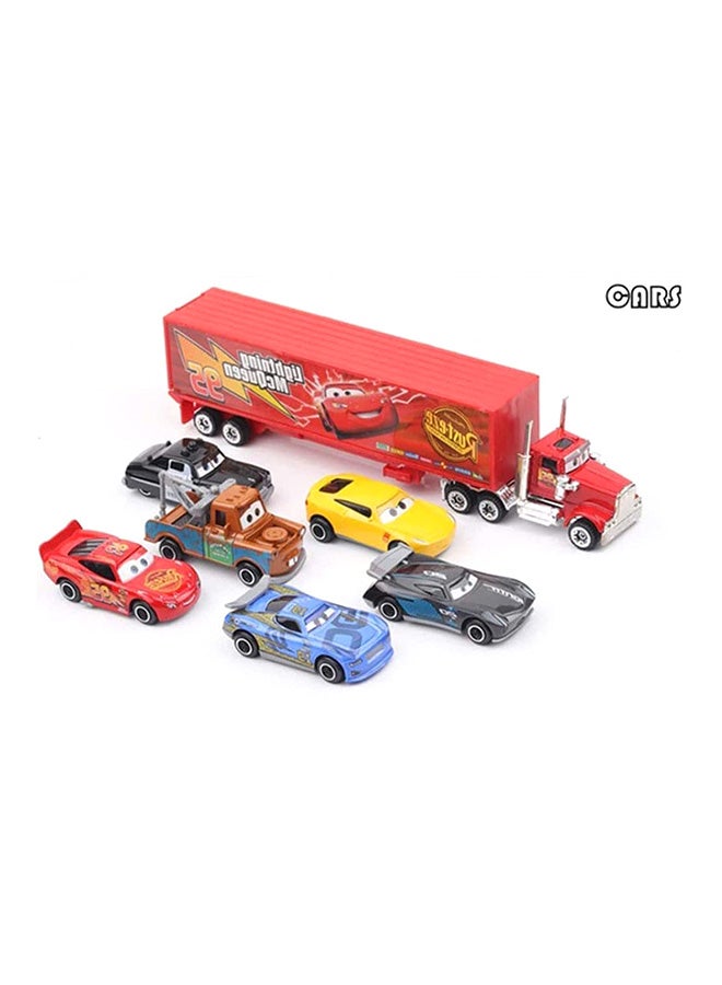 7-Piece Disney Pixar Cars Container Truck Set  - Image 2