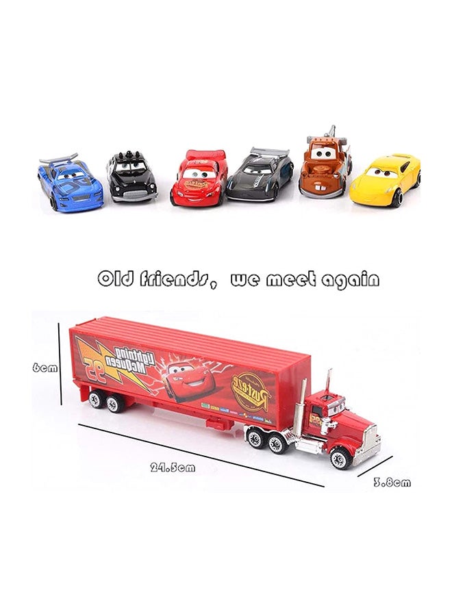 7-Piece Disney Pixar Cars Container Truck Set  - Image 3