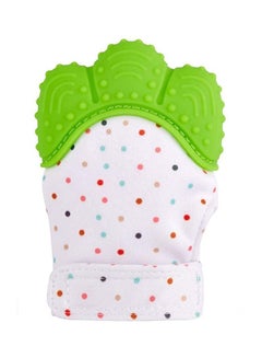 YOBAYE Baby Silicone Mitten For Self-Soothing Pain Relief And Teething Glove - Green  - Image 1