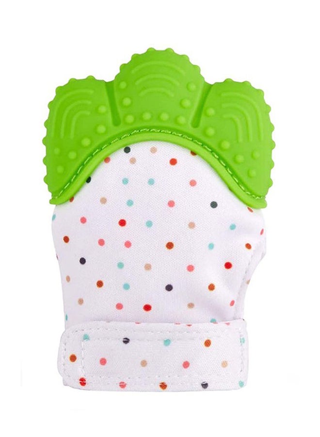 YOBAYE Baby Silicone Mitten For Self-Soothing Pain Relief And Teething Glove - Green  - Image 1