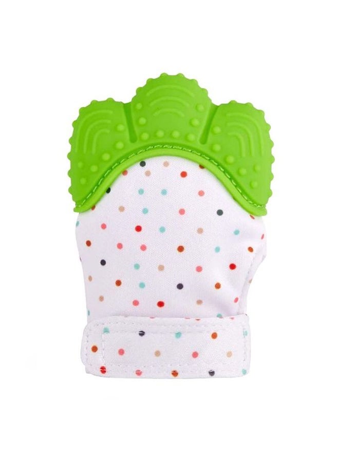 YOBAYE Baby Silicone Mitten For Self-Soothing Pain Relief And Teething Glove - Green  - Image 3