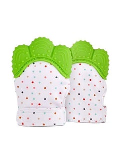 YOBAYE Baby Silicone Mitten For Self-Soothing Pain Relief And Teething Glove - Green  - Image 4