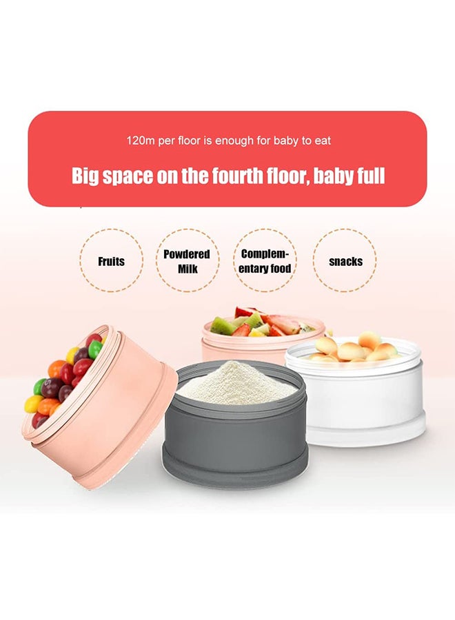 Generic - 4-Layer Portable InfantClean And Convenient Milk Powder Dispenser Bottle Set - Image 1