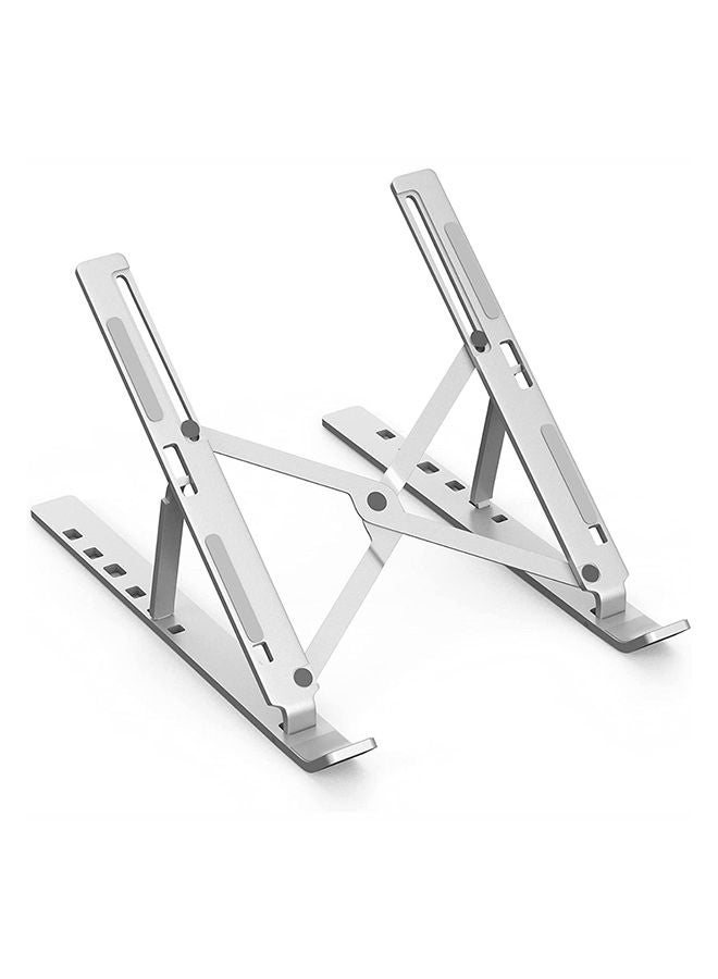 Generic Aluminum Laptop Stand Portable Silver  - Image 1