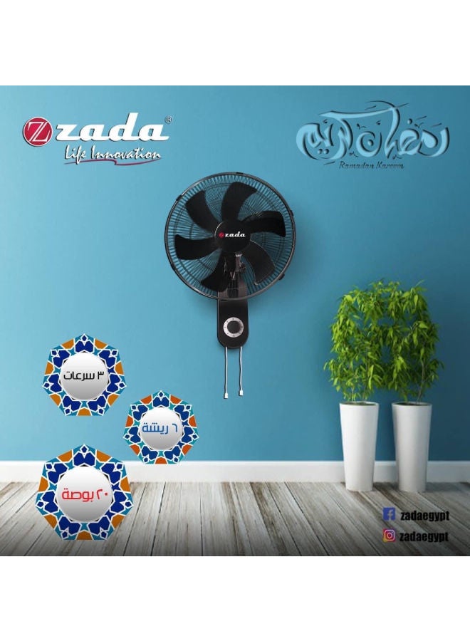 زادا - مروحة حائط كهربائية بقدرة 68 وات 68.0 W ZWF-260 - Image 1