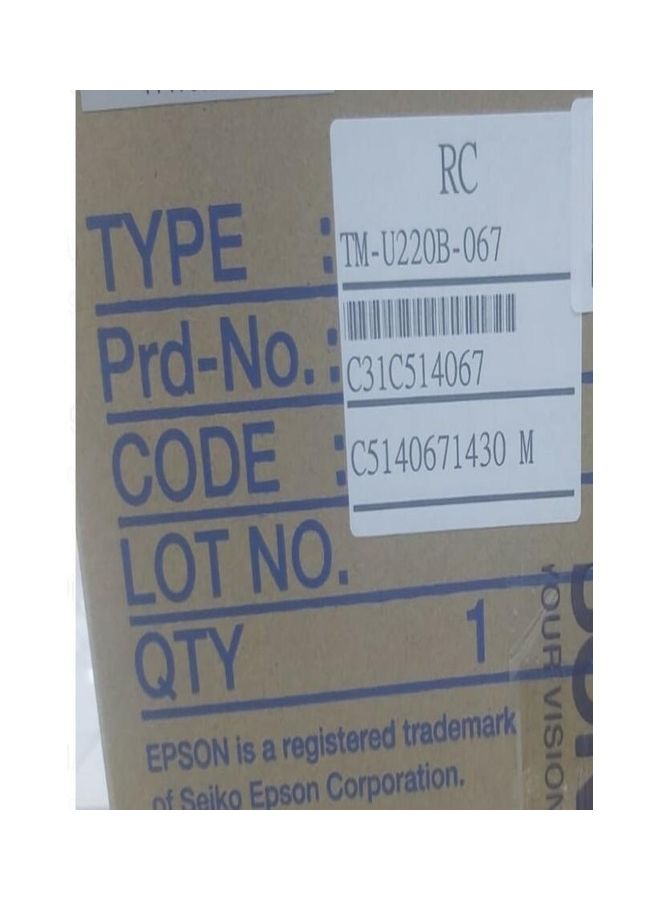 TM-U220B-067 Ethernet Dot-matrix Printer Black