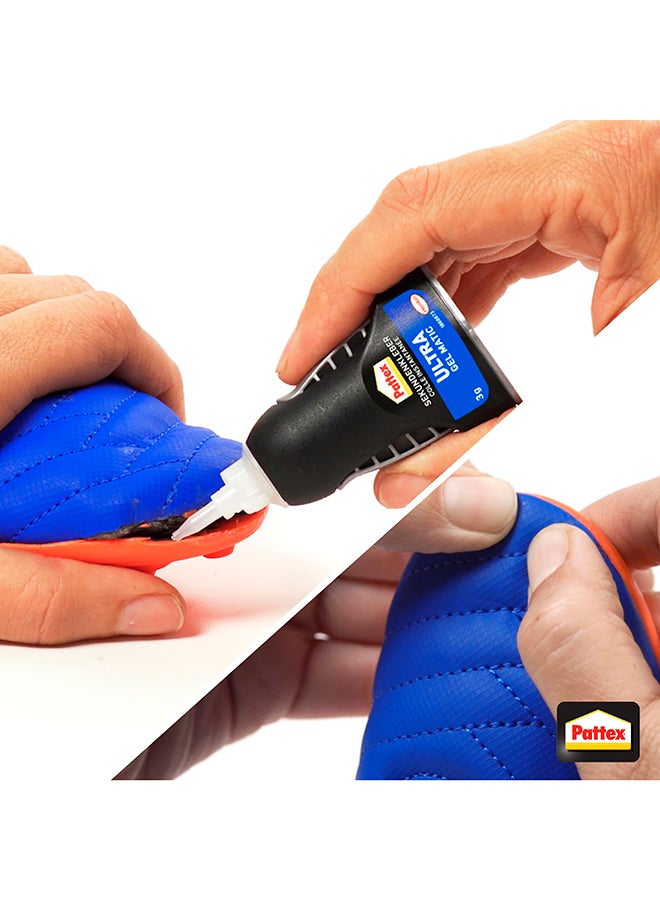 Super Glue Power Gel Control Flexible Super Superglue With Non-Drip Formula For Vertical Applications Glue With Precise Nozzle Black 1x3grams