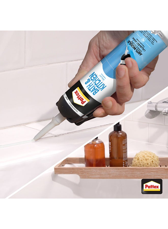 باتكس حزمة ضغط مضادة للعفن للإغلاق الداخلي مثالية للحمام والمطبخ، مقاومة للماء والعفن، مانع تسرب سهل الاستخدام - Image 3