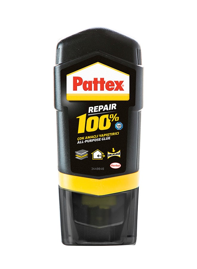 Pattex Repair 100% All-Purpose Glue Strong Glue For Many Bonding Tasks In And Around The House Repair Glue For Various Materials Black 1x50grams - Image 1