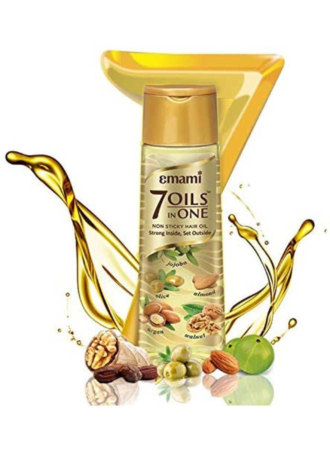 emami 7 In 1 Non Sticky Hair Oil Gold 200ml 