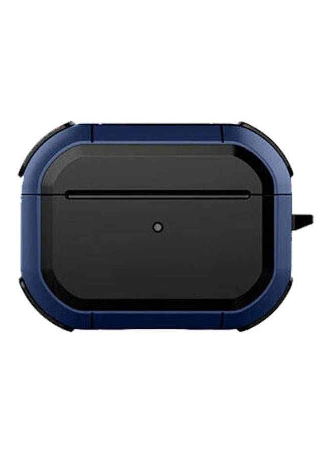 Generic - Anti-Shock Protective Silicone Case For AirPods Pro Shockproof Cover Black/Blue - Image 1