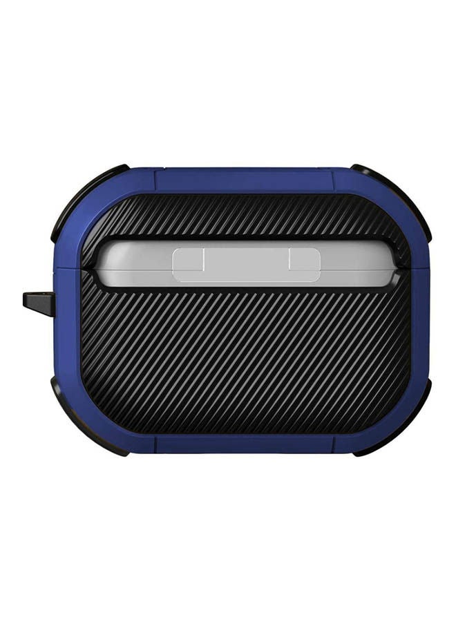 Generic - Anti-Shock Protective Silicone Case For AirPods Pro Shockproof Cover Black/Blue - Image 1