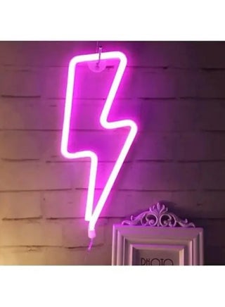 Neon LED Ning Sign Shaped Wall Décor Pink 50x50x50cm - v1650483981/N52912633A_1
