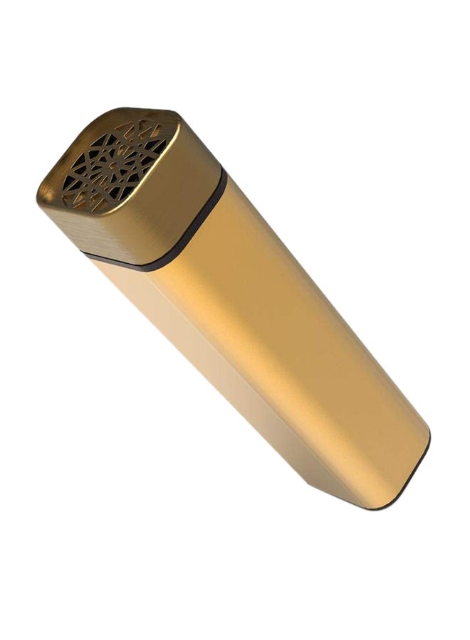 Bukhoor Portable Bakhoor Incense Burner Gold 13x3.5x3cm  - Image 1