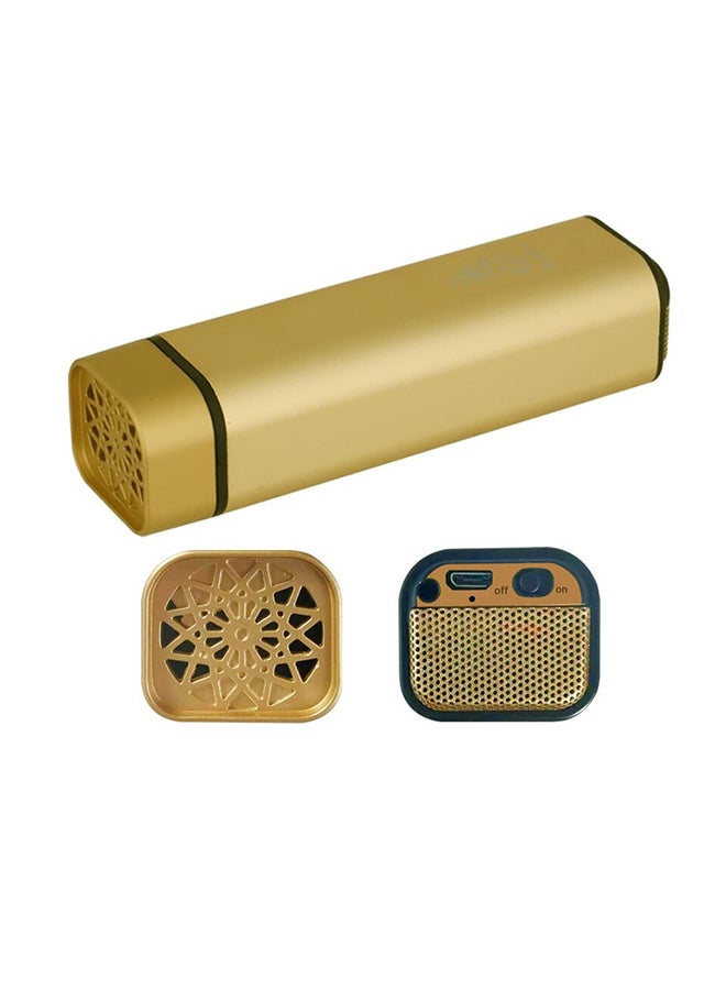 Bukhoor Portable Bakhoor Incense Burner Gold 13x3.5x3cm  - Image 2