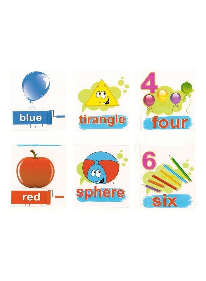 Flash Cards include shapes , Numbers, and Letters in English 9.5cm - Image 3