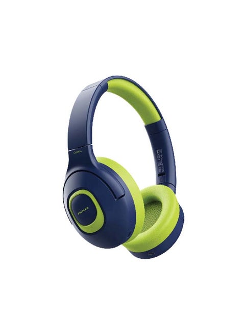 Kids Wireless Bluetooth Headphones,Stylish Dual Microphone Volume Controlled 85dB to 93dB Headset with AUX Share Port,Bluetooth and Long Battery Life for Smartphones,Laptops,Coddy Emerald