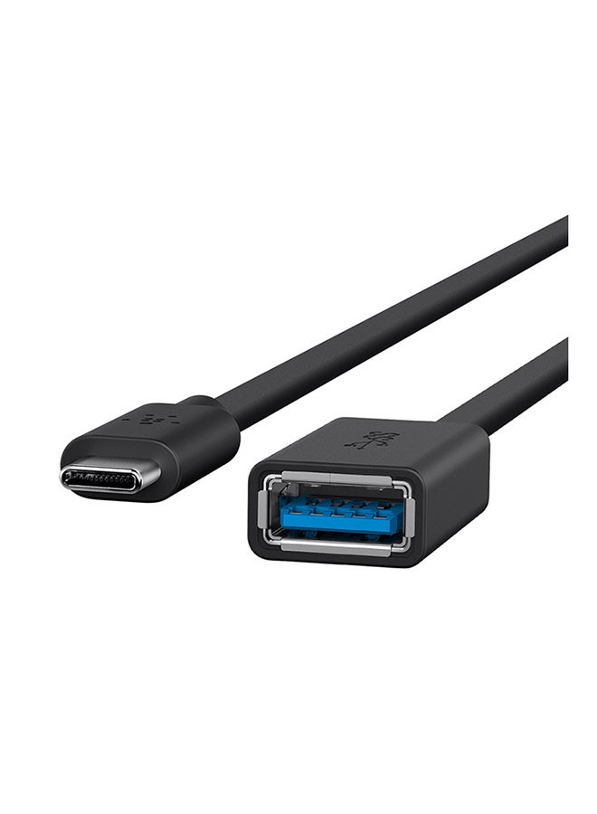 belkin USB C 3.0 To USB A Adapter   USB IF Certified High Speed Data Transfer (5 Gbps) Compatible With iPhone MacBook MacBook Pro And More Black Black  - Image 2