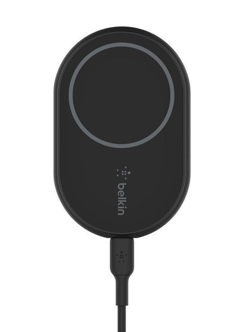 BoostCharge Car Wireless Charger, Magnetic Car Mobile Charger, Phone Mount Holder, Car Fast Charger, Magsafe Enabled Iphone 15, Iphone 14, 13, 12, Mini, Plus, Pro, Pro Max And More With Cable Black