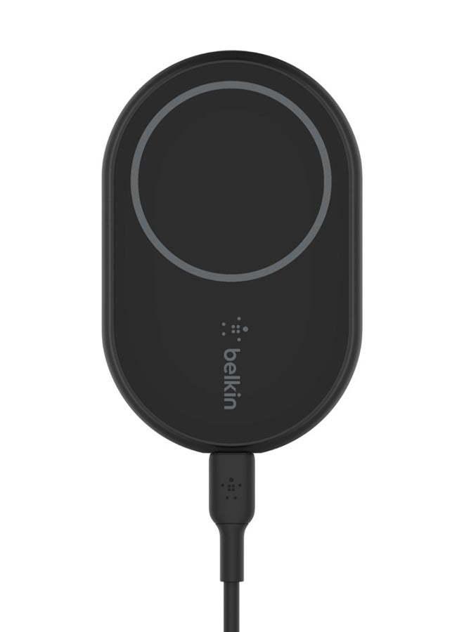 belkin - BoostCharge Car Wireless Charger, Magnetic Car Mobile Charger, Phone Mount Holder, Car Fast Charger, Magsafe Enabled Iphone 15, Iphone 14, 13, 12, Mini, Plus, Pro, Pro Max And More With Cable Black - Image 1