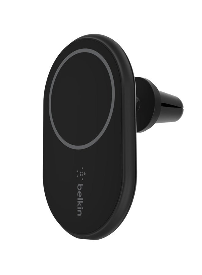 belkin - BoostCharge Car Wireless Charger, Magnetic Car Mobile Charger, Phone Mount Holder, Car Fast Charger, Magsafe Enabled Iphone 15, Iphone 14, 13, 12, Mini, Plus, Pro, Pro Max And More With Cable Black - Image 1