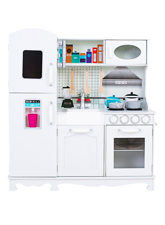 XIANGYU - Wooden Stylish Modular Kitchen Set And Role Play Kitchen For Kids 95x30x103cm - Image 1