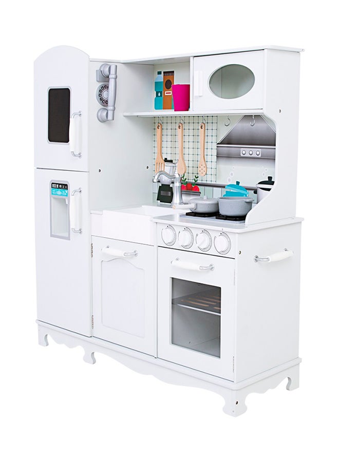 XIANGYU - Wooden Stylish Modular Kitchen Set And Role Play Kitchen For Kids 95x30x103cm - Image 1
